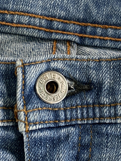 Polo Jeans Company Jeans Womens 4 Blue Stretch Cropped Straight Leg Denim JAW02S