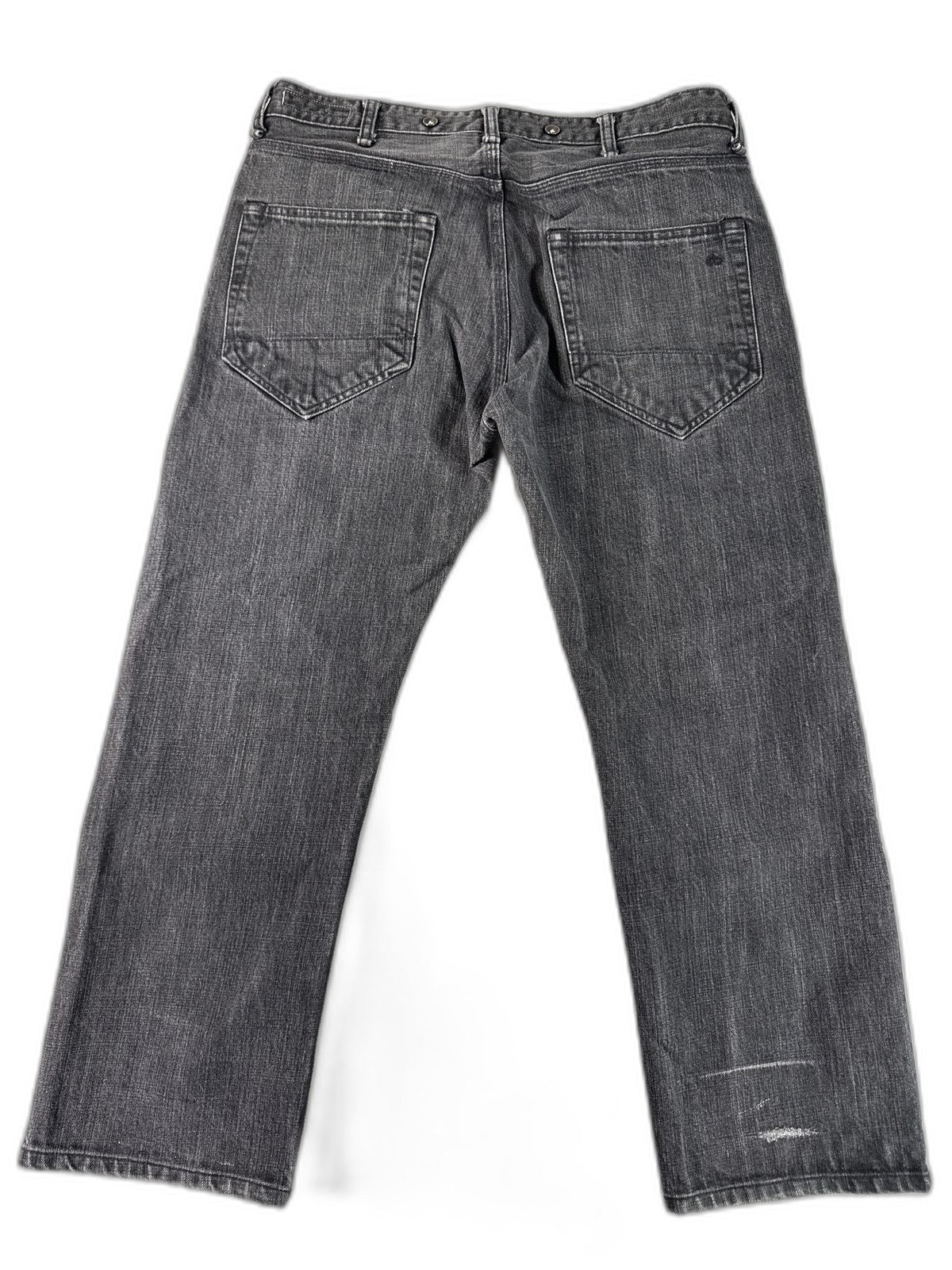 rag bone Straight Fit Jeans 32x32 Black 100% Cotton Leg Made in USA Button
