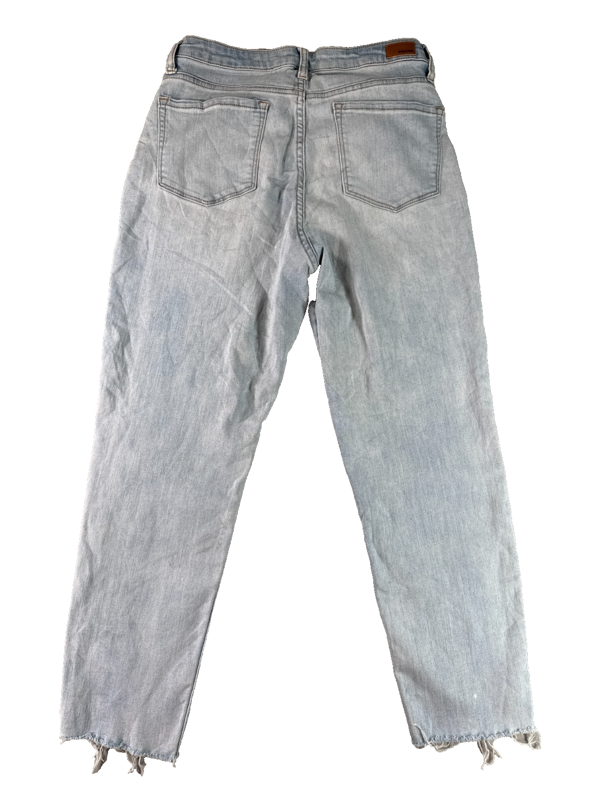 RSQ Vintage Mom Jeans Womens 29 Light Wash Distressed Raw Hem Denim Pants