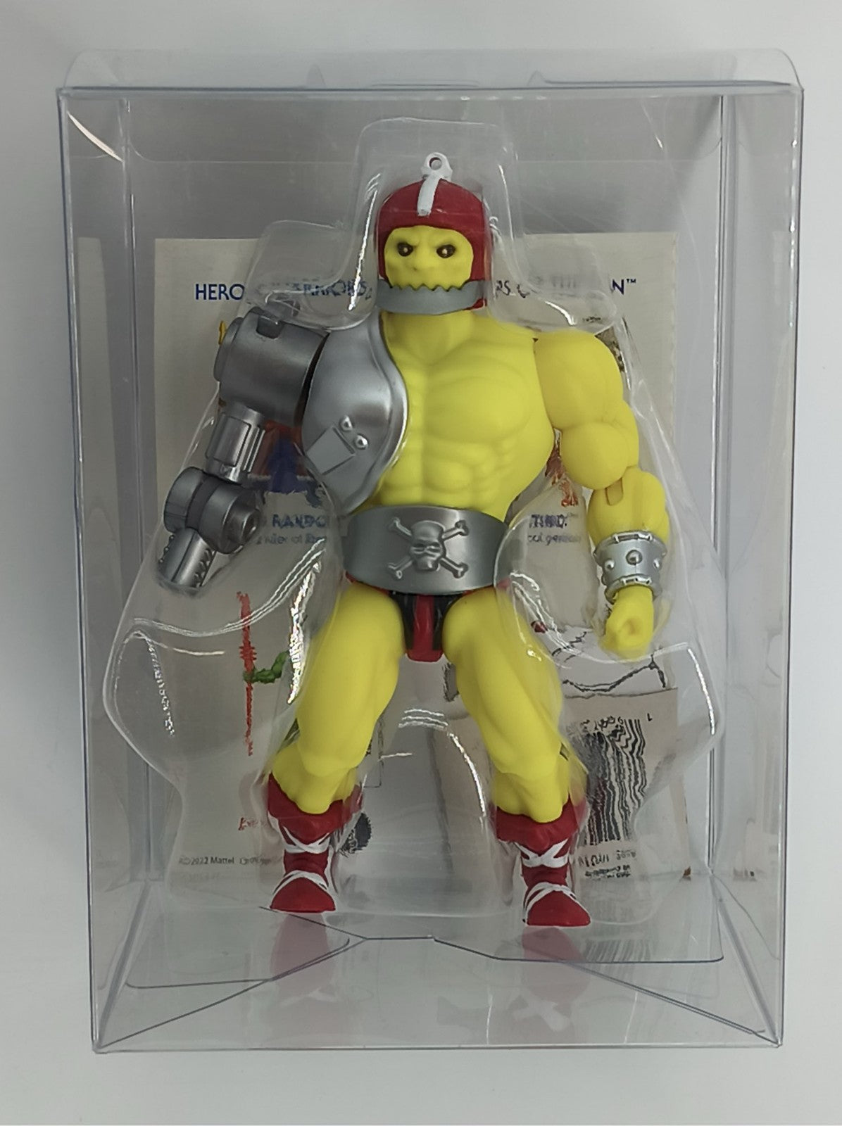 Trap Jaw MOTU Origins Mini Comic Version Mattel 2022 Figure Masters  Red Acrylic