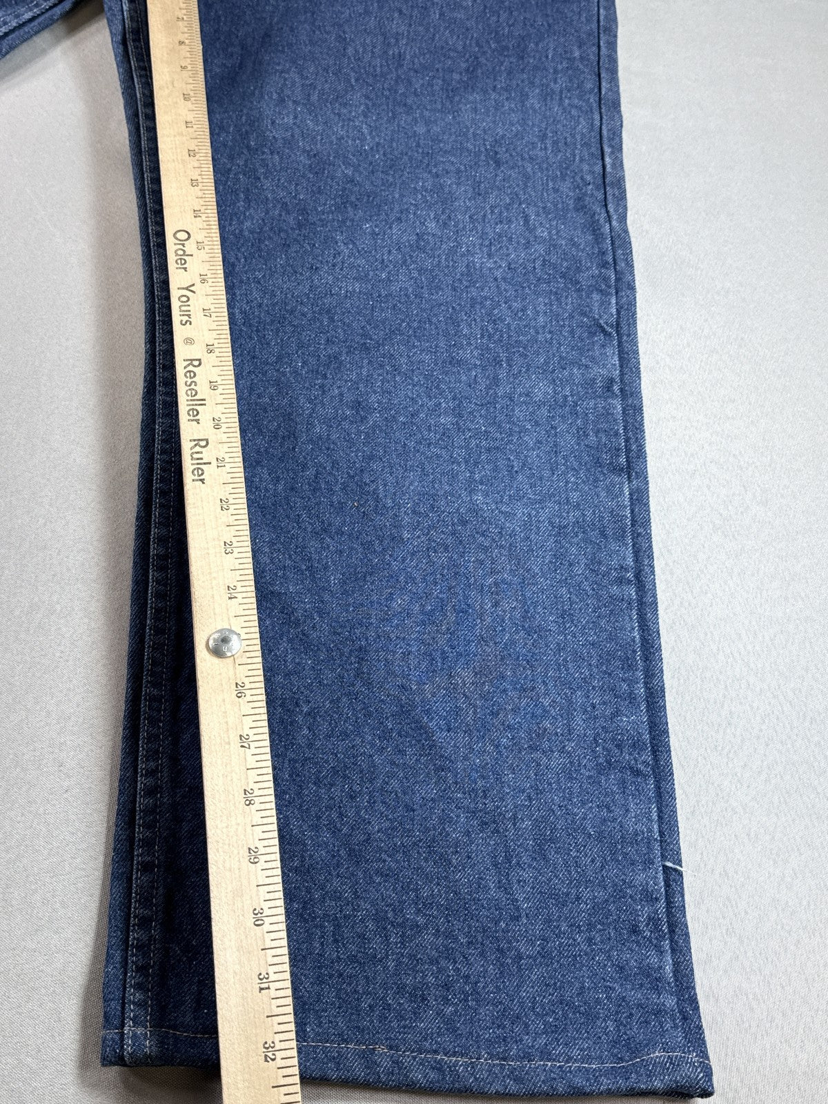 Bulwark FR Jeans Mens 46x32 Blue Denim Straight Leg Flame Resistant Made in USA