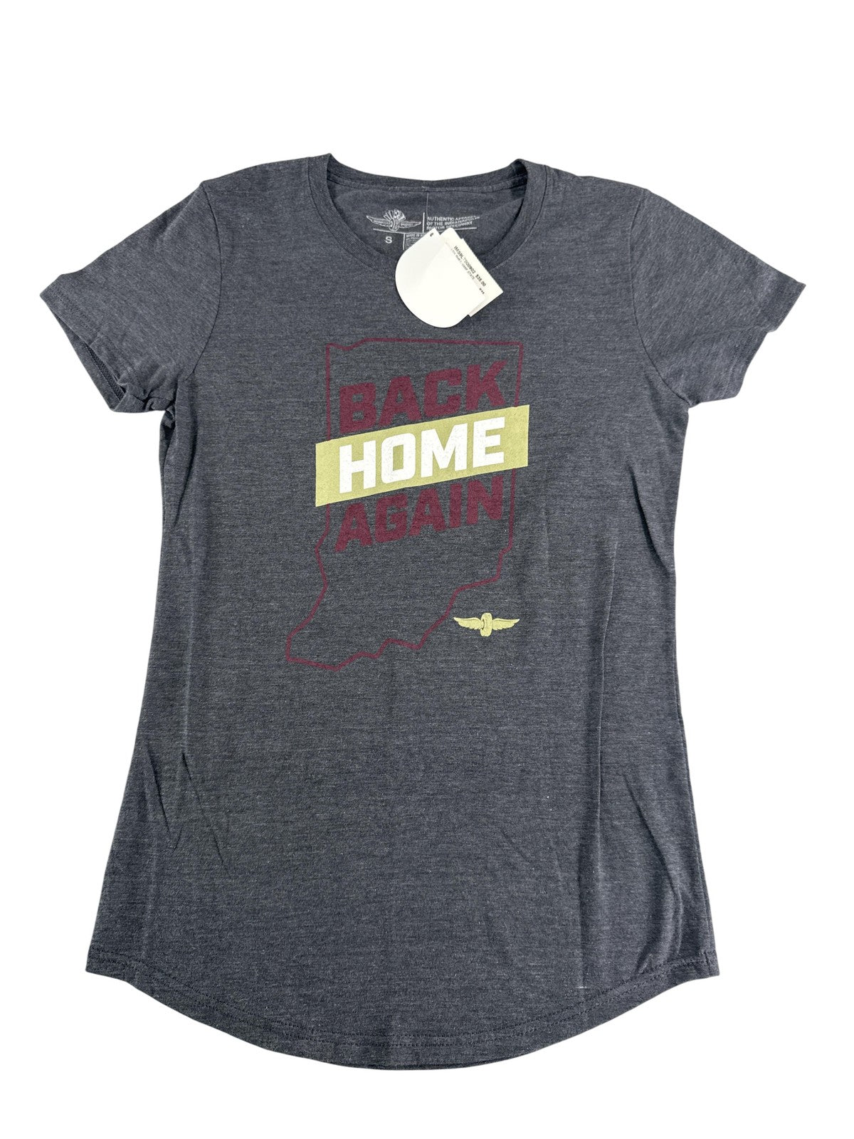 Indianapolis Motor Speedway Shirt Womens Small Back Home Again Racing IMS Tee