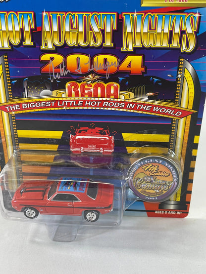 Johnny Lightning 69 Yenko Camaro Signed 1:64 Hot August Nights 2004 Diecast 164