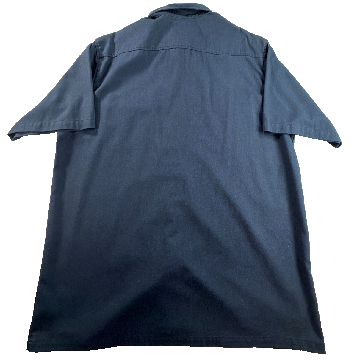 Carhartt Short Sleeve Work Shirt Dark Navy Blue XL Button Front Dual Pockets