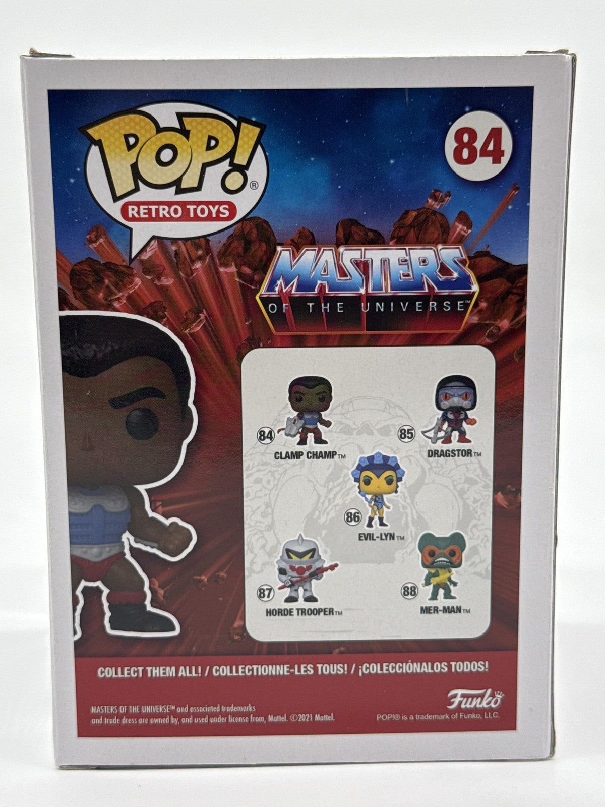 Funko Pop Masters Universe MOTU Clamp Champ 84 Vinyl Figure Standard Multicolor