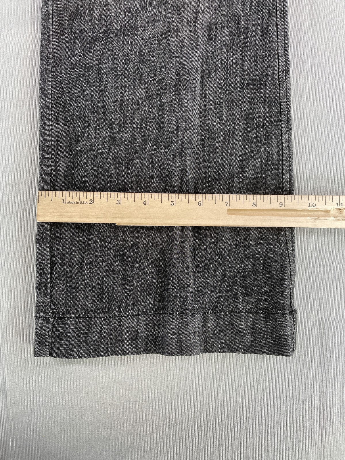 Coldwater Creek Pants Womens Petite 10 Gray Trouser Fit Wide Leg Linen Blend
