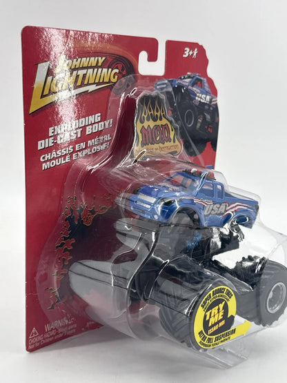 Johnny Lightning Captain USA Monster Truck MOD Exploding Diecast 1:64 Series 1