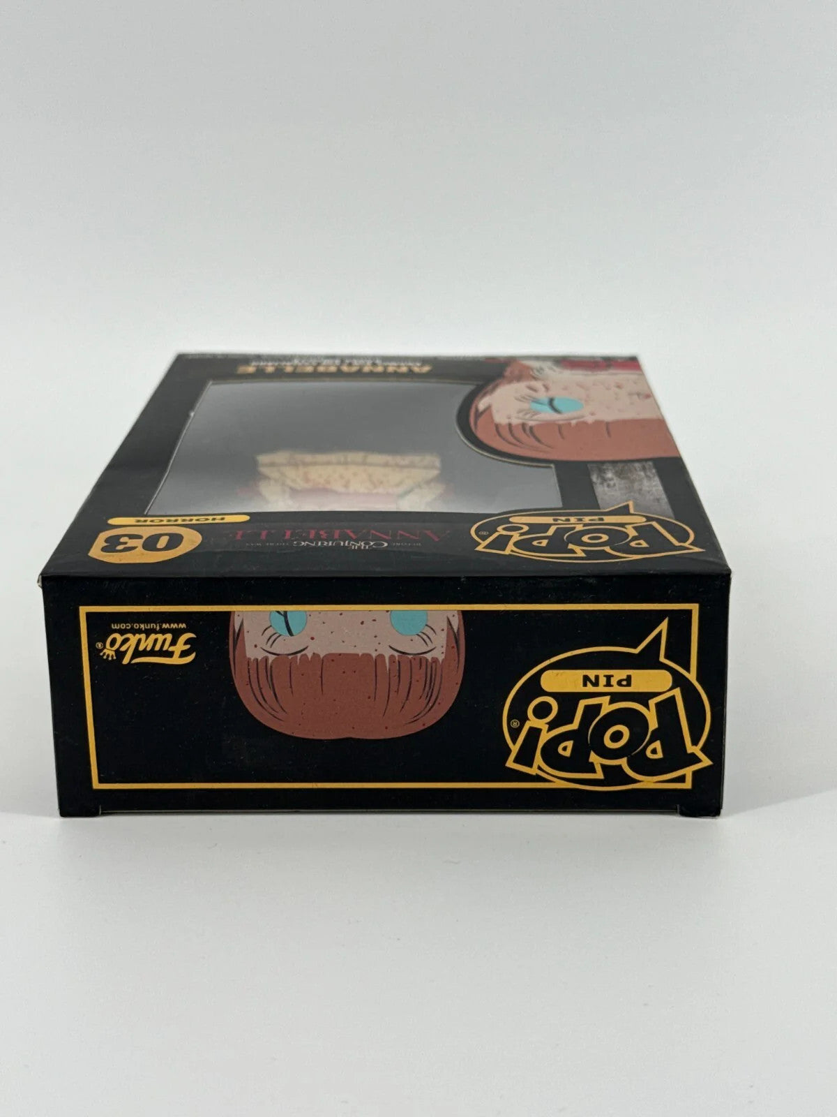 Funko Pop! Pin #03 Annabelle Horror The Conjuring Enamel Badge w/ Stand New Boxe
