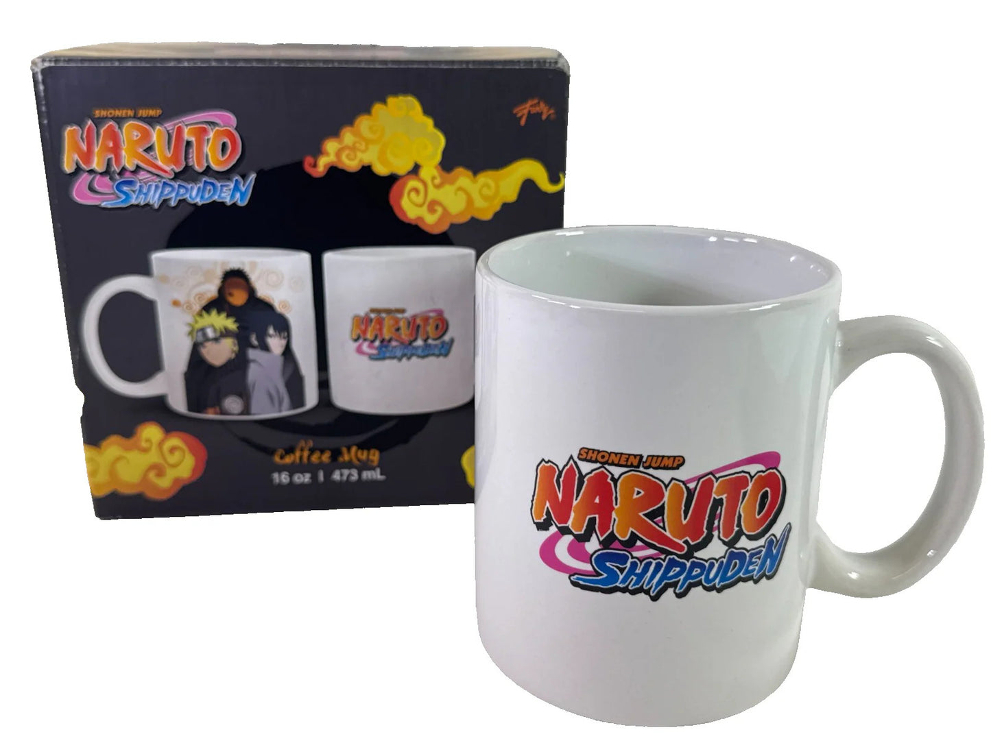 Naruto Shippuden Just Funky 16oz Ceramic Mug Naruto Sasuke Obito Anime Art 1239