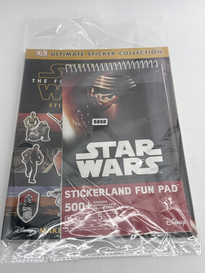 Star Wars Force Awakens Ultimate Sticker Collection Stickerscapes 2 Book Fun Pad