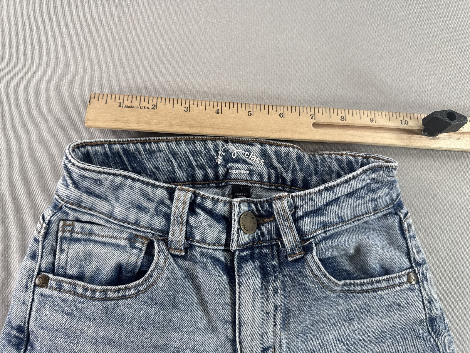 Art Class Relaxed Fit Jeans Girls 7 Blue Algodón Spandex Denim Wear Slim HOT