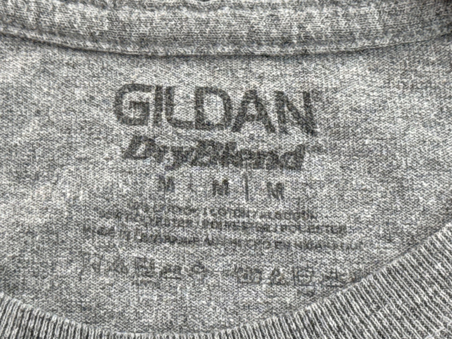 GILDAN U.S. Air Force Military Tee Gray L Cotton Polyester Crewneck Short Mens