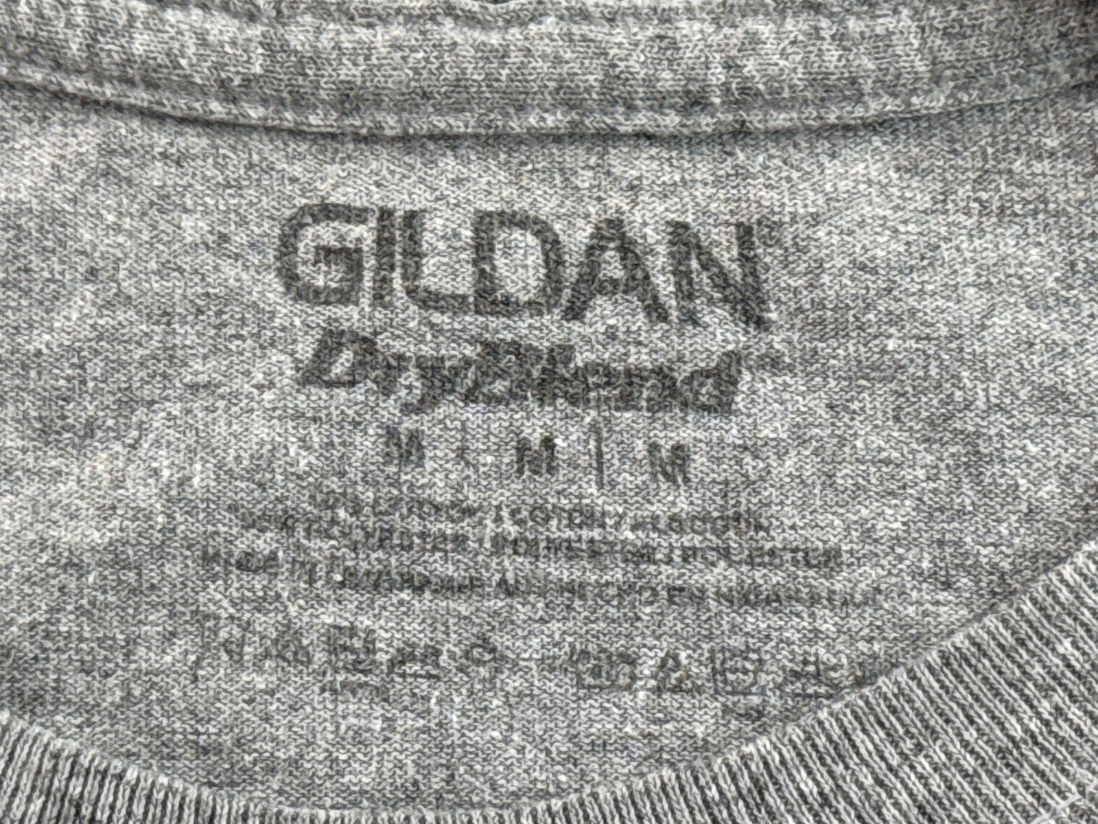 GILDAN U.S. Air Force Military Tee Gray L Cotton Polyester Crewneck Short Mens