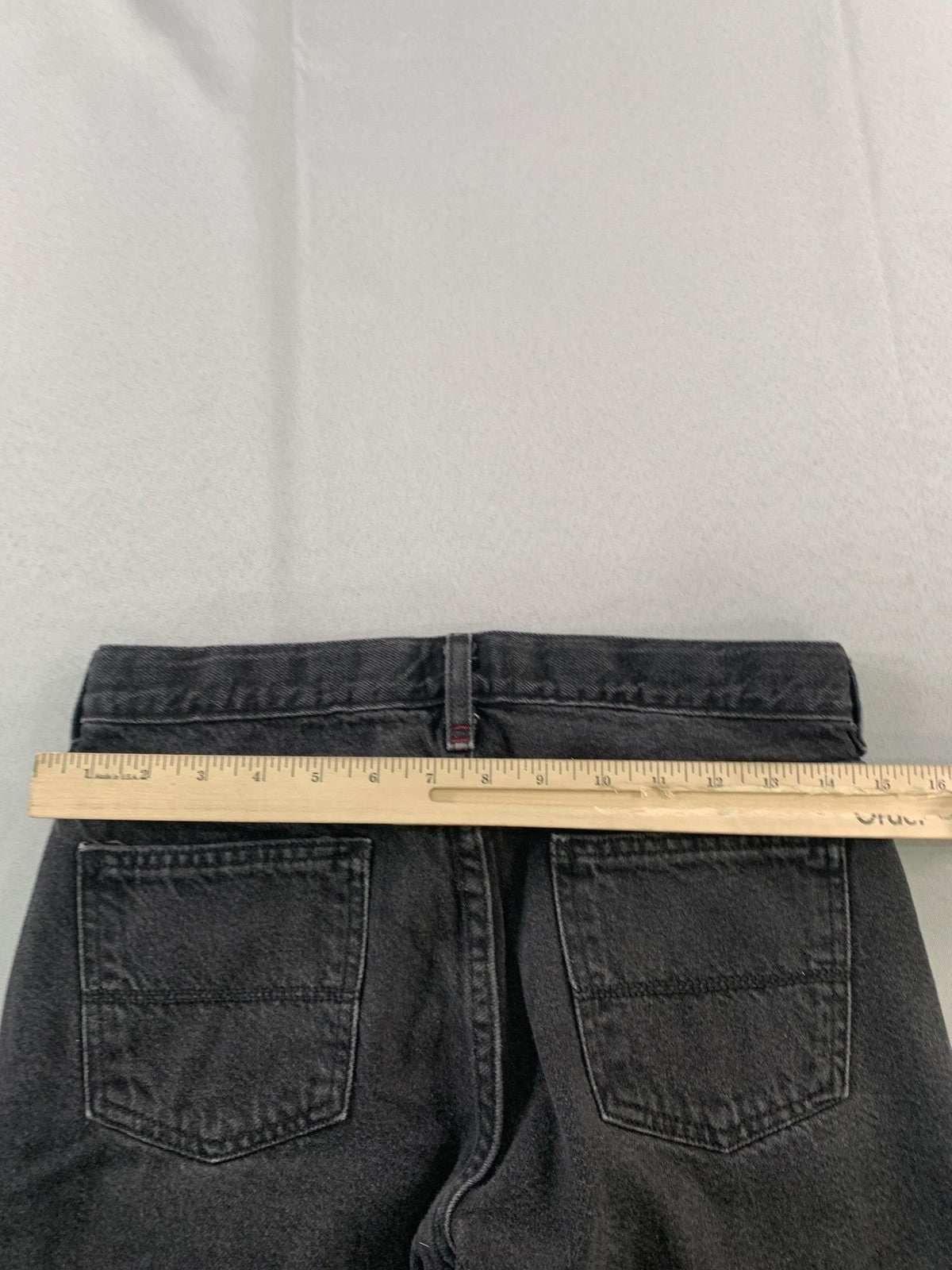 Arizona Jean Co Jeans Boys 10 Husky Black Gray Relaxed Straight Denim 5 Pocket