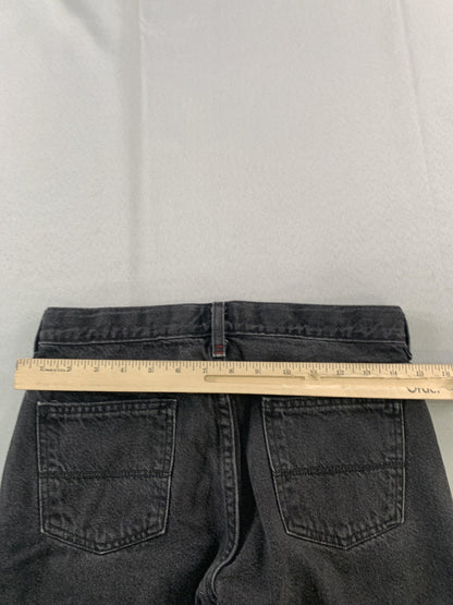 Arizona Jean Co Jeans Boys 10 Husky Black Gray Relaxed Straight Denim 5 Pocket