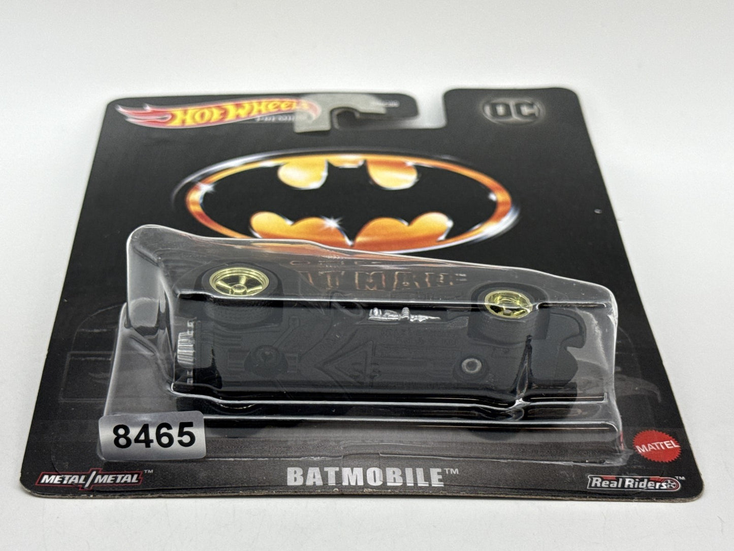 Hot Wheels Premium Batman Batmobile Die Cast Car Black Metal Real Riders Style