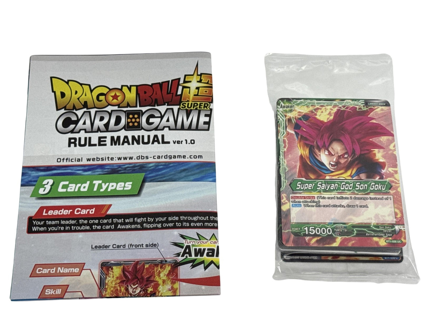 Dragon Ball Super Card Game Super Saiyan God Son Goku Galactic Battle Deck Red