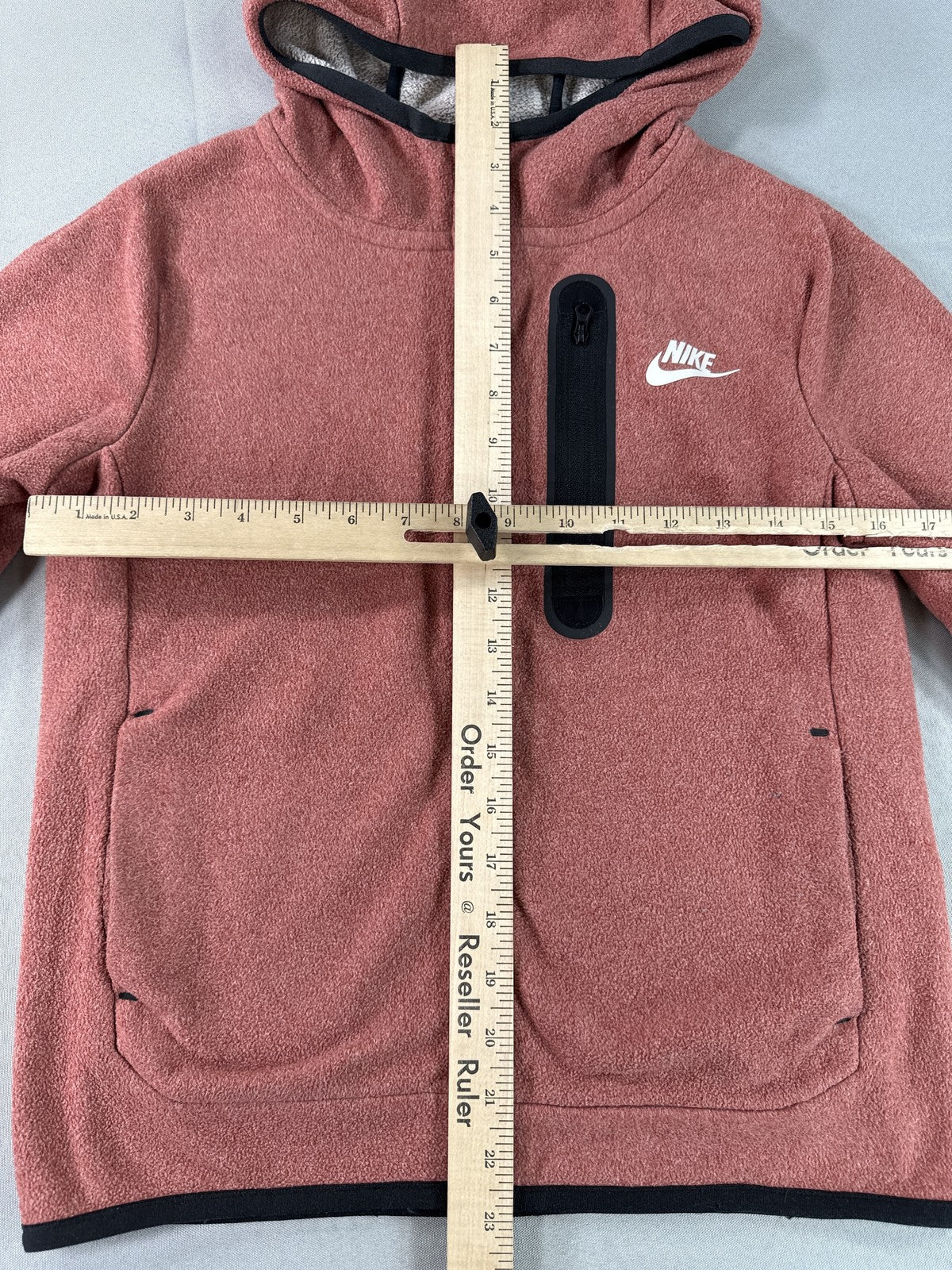 Nike Sportswear Tech Fleece Winterized Hoodie Kids M Canyon Rust/Light Bone