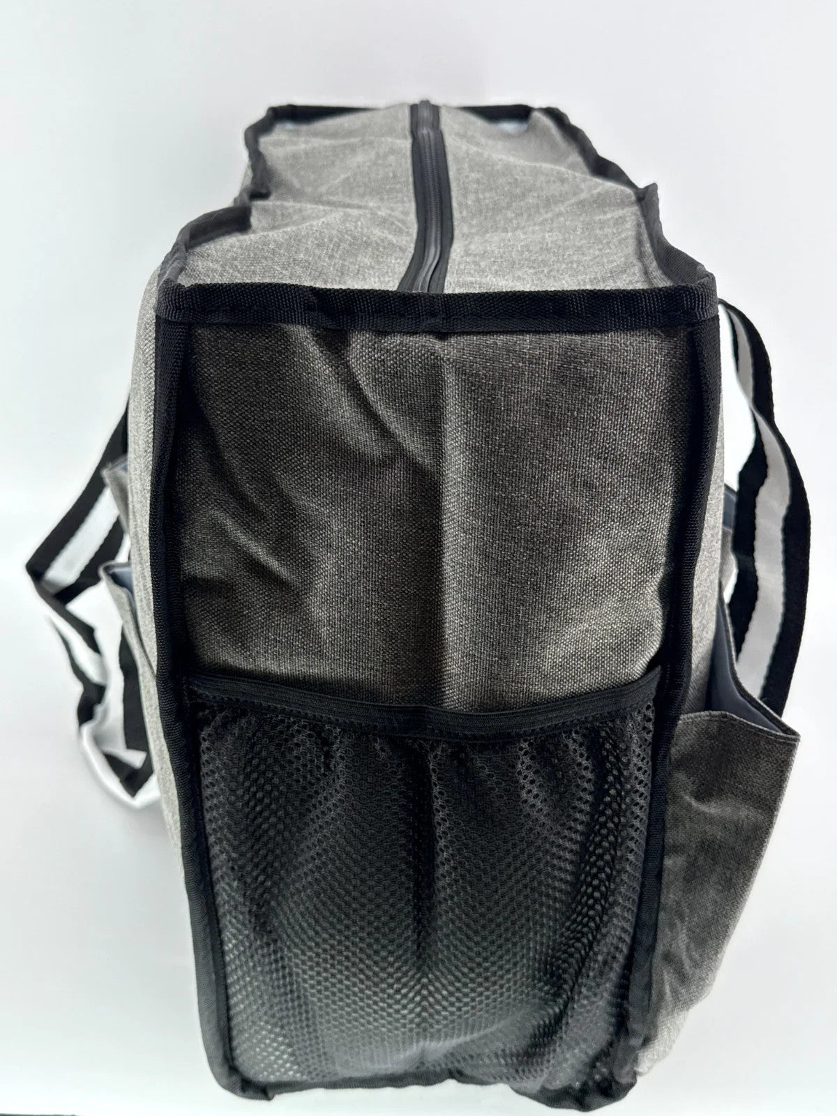 Trunab Gray Teacher Tote Bag Large Utility Work Organizer Pockets Shoulder Strap