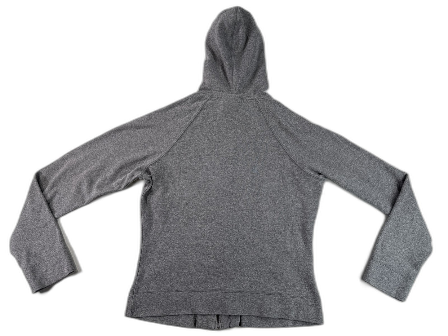 EXPRESS Zip Up Hoodie Gray Cotton Spandex Lightweight Full Long Sleeve Hooded M