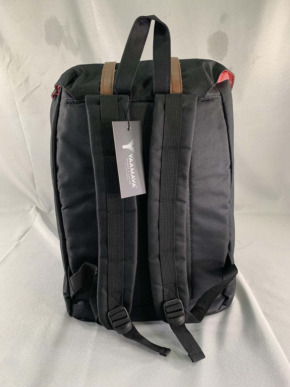 Yaamava' Black Laptop Backpack Bag Men Travel Daypack Soft Case School Work