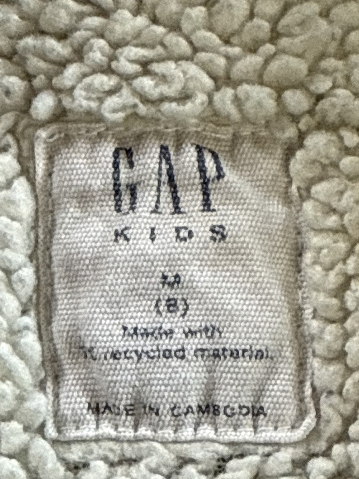 GAP Zip Up Hoodie M (8) Navy Recycled Materials Long Sleeve Regular Fit Lined