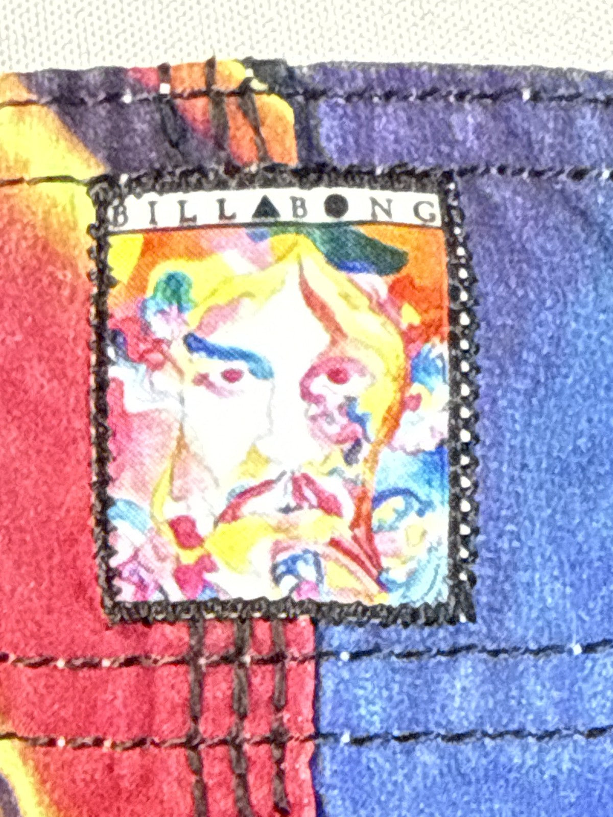 Billabong Board Shorts 34 Multi Color All Over Print 100% Polyester Surf