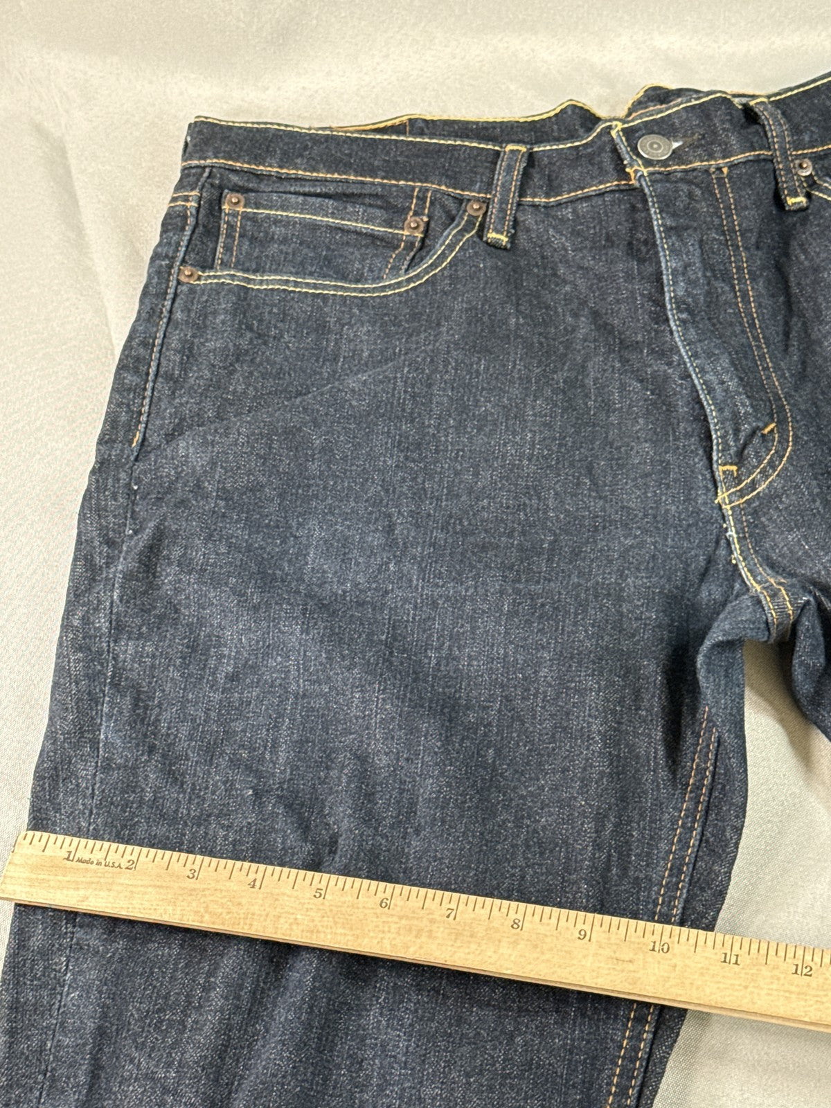 Levi's Straight Fit Jeans W36 L30 Dark Blue Denim Made in Mexico