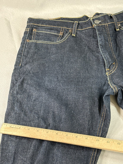Levi's Straight Fit Jeans W36 L30 Dark Blue Denim Made in Mexico
