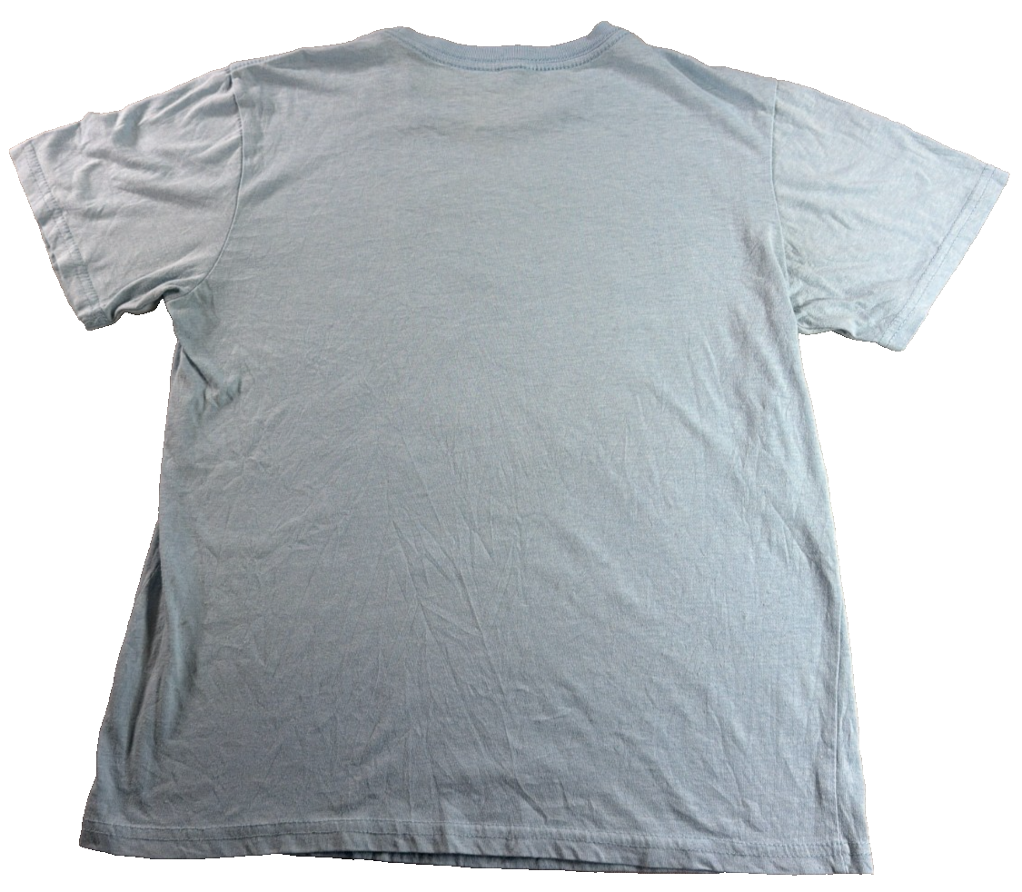 Mario Kart Nintendo Youth XL 14/16 Light Blue Graphic Circle Tee Mad Engine