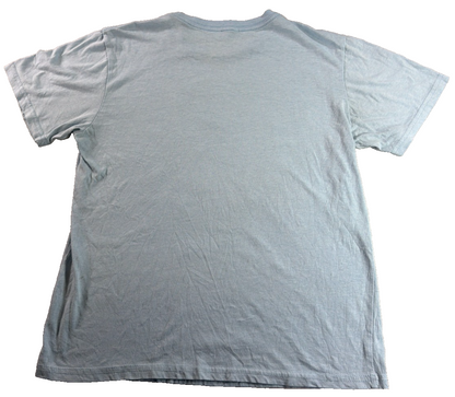 Mario Kart Nintendo Youth XL 14/16 Light Blue Graphic Circle Tee Mad Engine