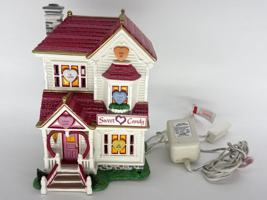 Department 56 Snow Village Sweetheart Candy Shop 55323 Lighted Valentine 2003