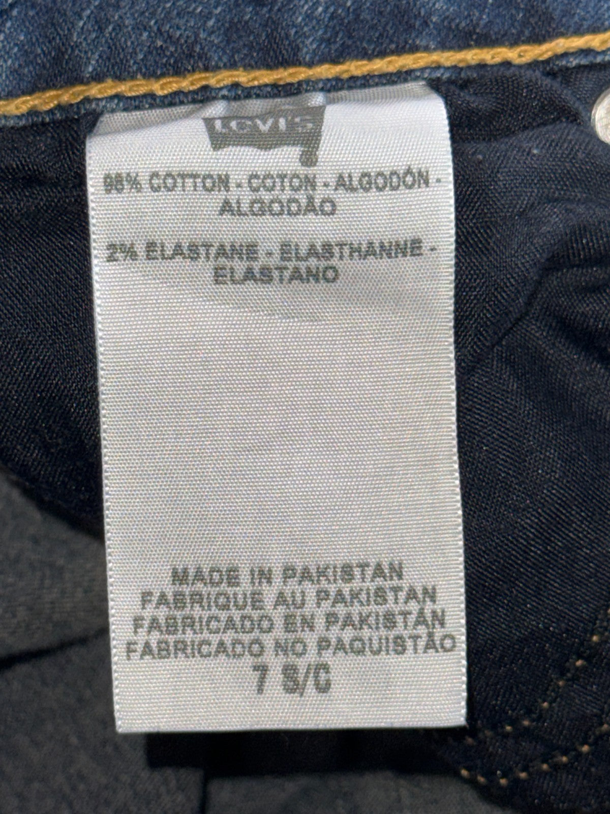 Levis 535 Legging Jeans Womens 7 Blue Skinny Stretch Mid Rise Denim Pants