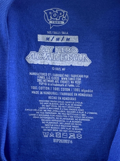 My Hero Academia Shirt Mens Medium Blue Ingenium Tenya Iida Anime Graphic Funko