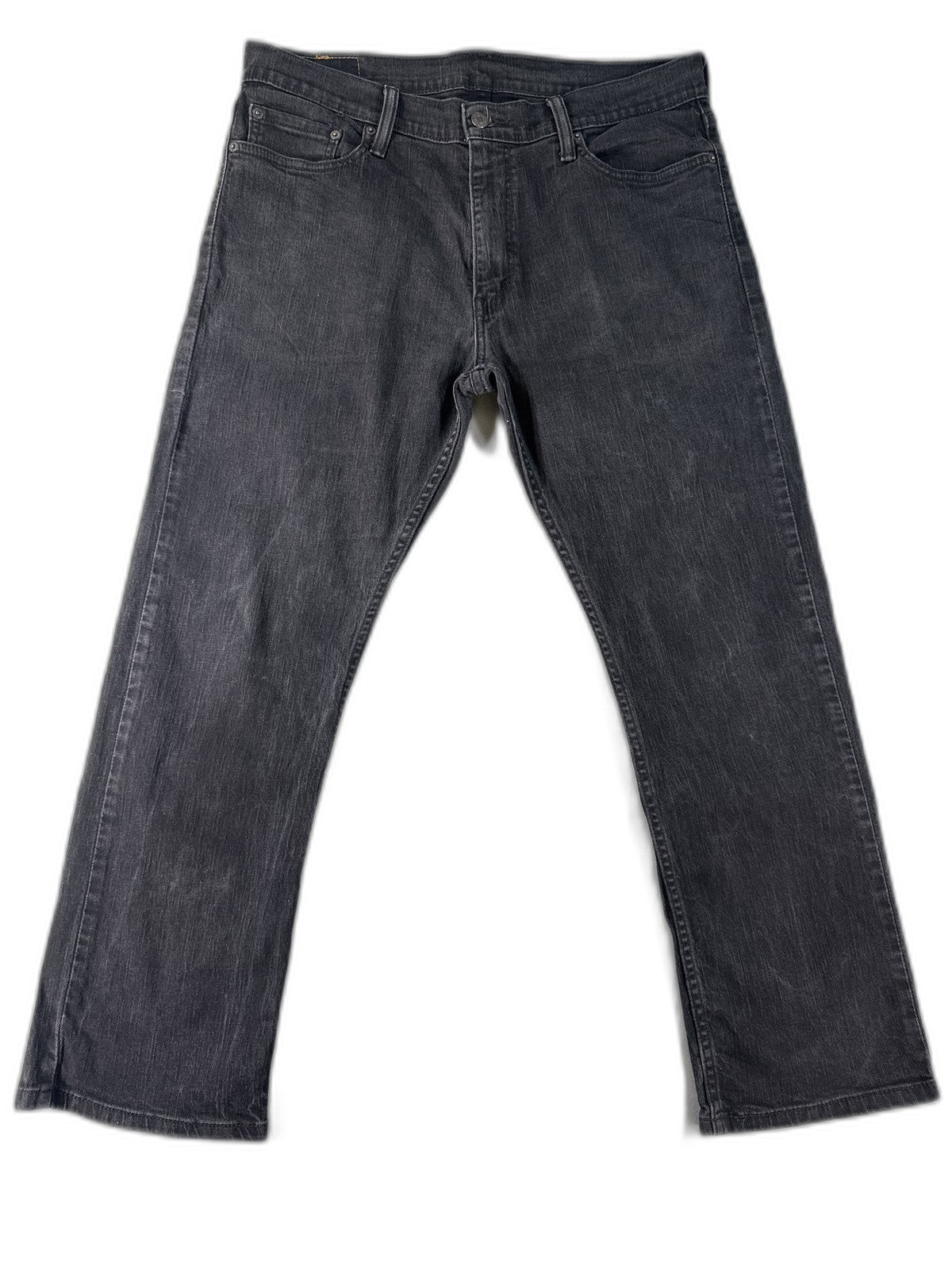 Levi's Straight Leg Jeans W36 L29 Black Denim Unisex Regular Fit Pre Washed