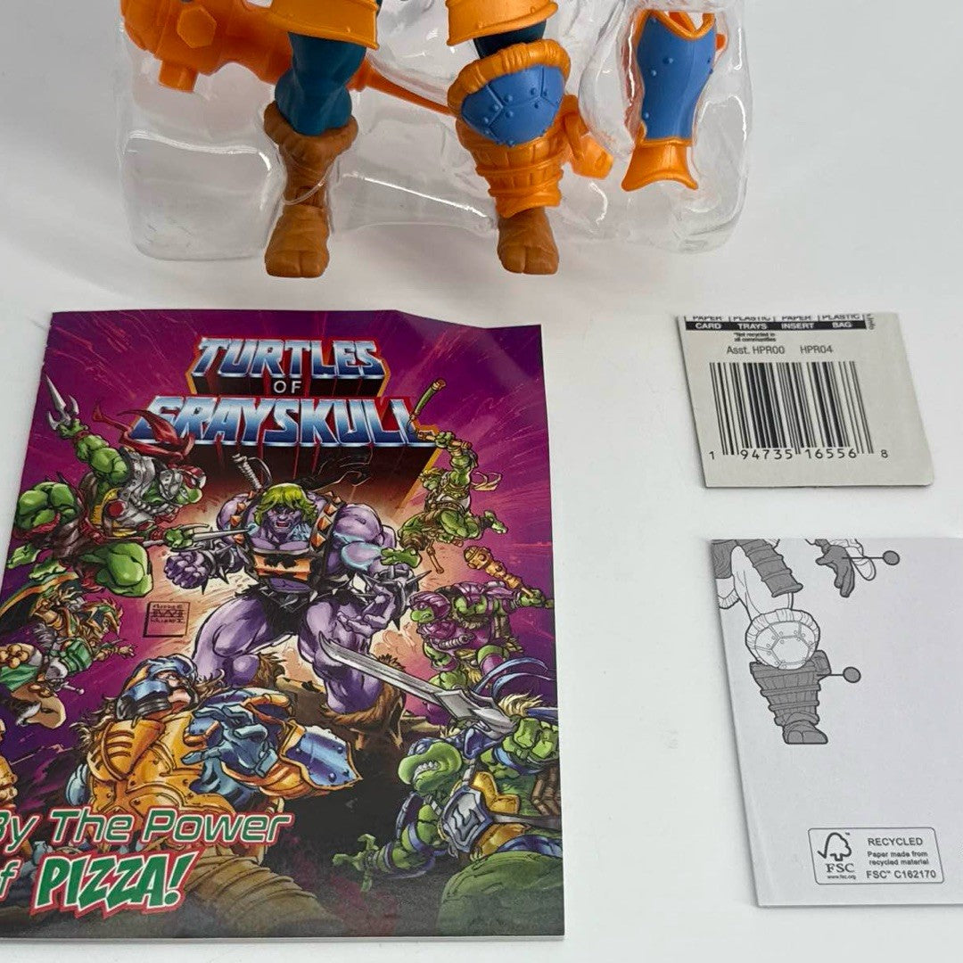Mattel MOTU Turtles of Grayskull Man-At-Arms Origins TMNT Figure Loose Comic HPR