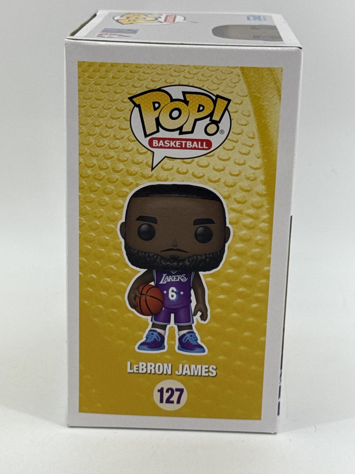 Funko Pop NBA 75 LeBron James 127 Los Angeles Lakers Purple Jersey Vinyl Figure