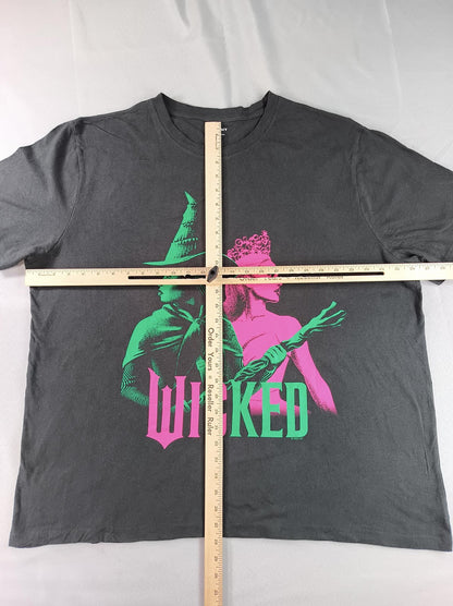 Old Navy Wicked Wizard Oz Graphic Tee Mens XXL Black 100% Cotton Crewneck Short