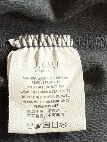 Galt Cross Graphic Tee 160 160/84A Black Cotton Gothic Religious Streetwear Boat