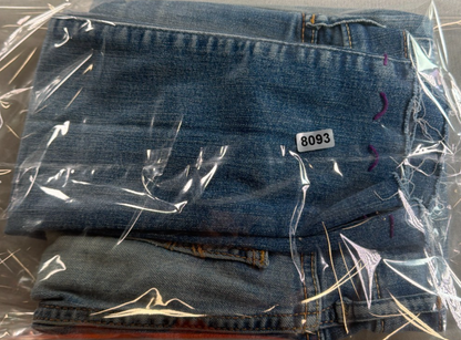 Abercrombie Kids Slim Jeans Girls 14 Distressed Patch Raw Hem Stretch Denim