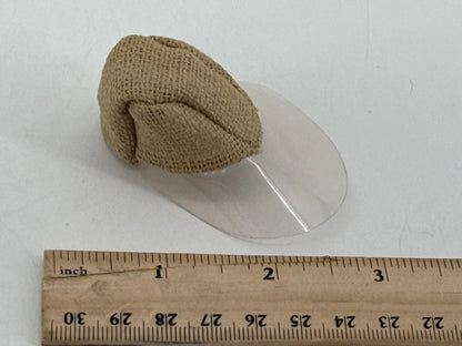 Vintage Barbie Burlap Hat w/ Clear Brim 70s Style Doll Accessory Rare Retro NWT