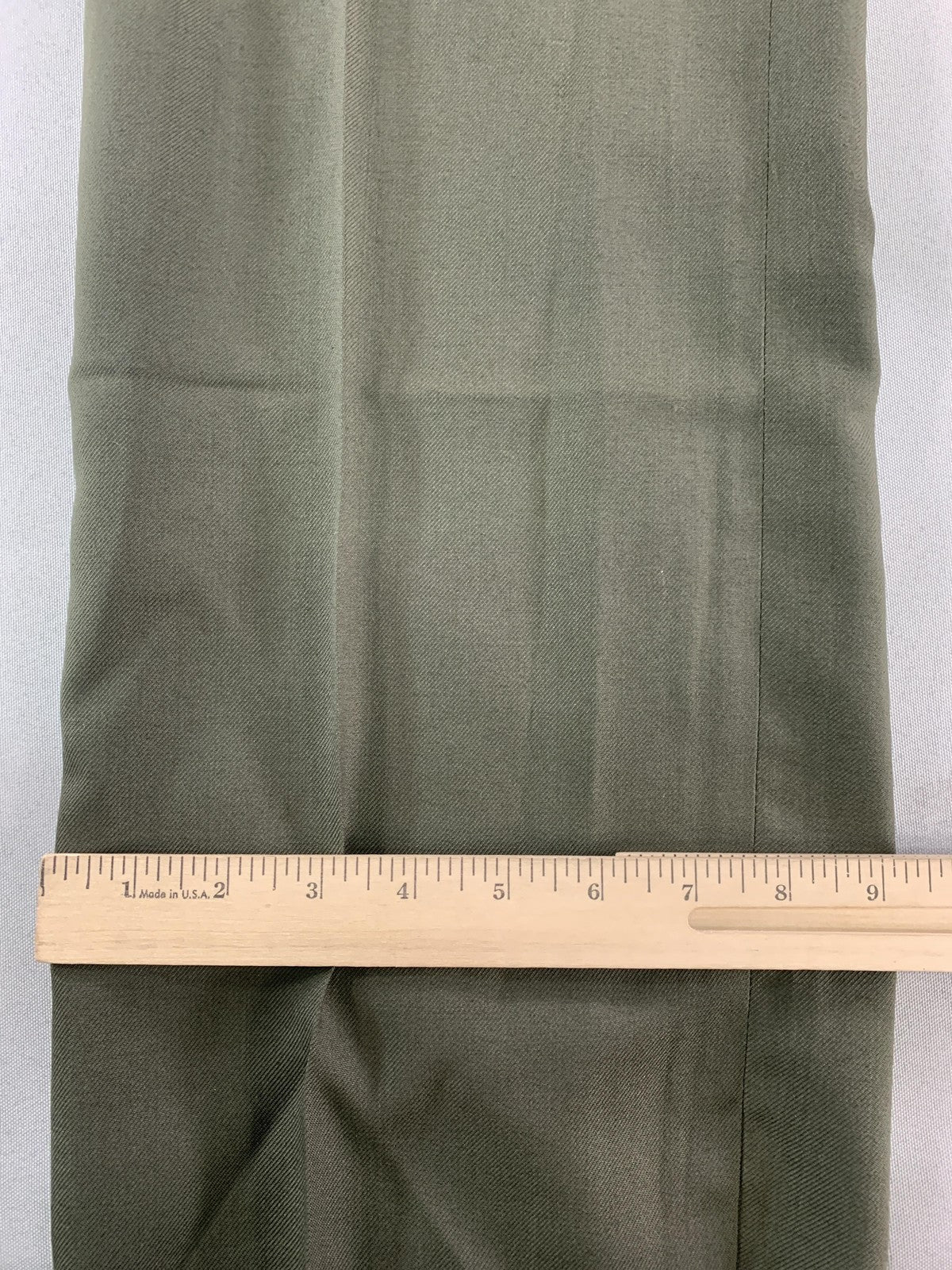 Southeastern Uniform Pants Womens 16 Green Wool Blend Black Stripe Dress code on