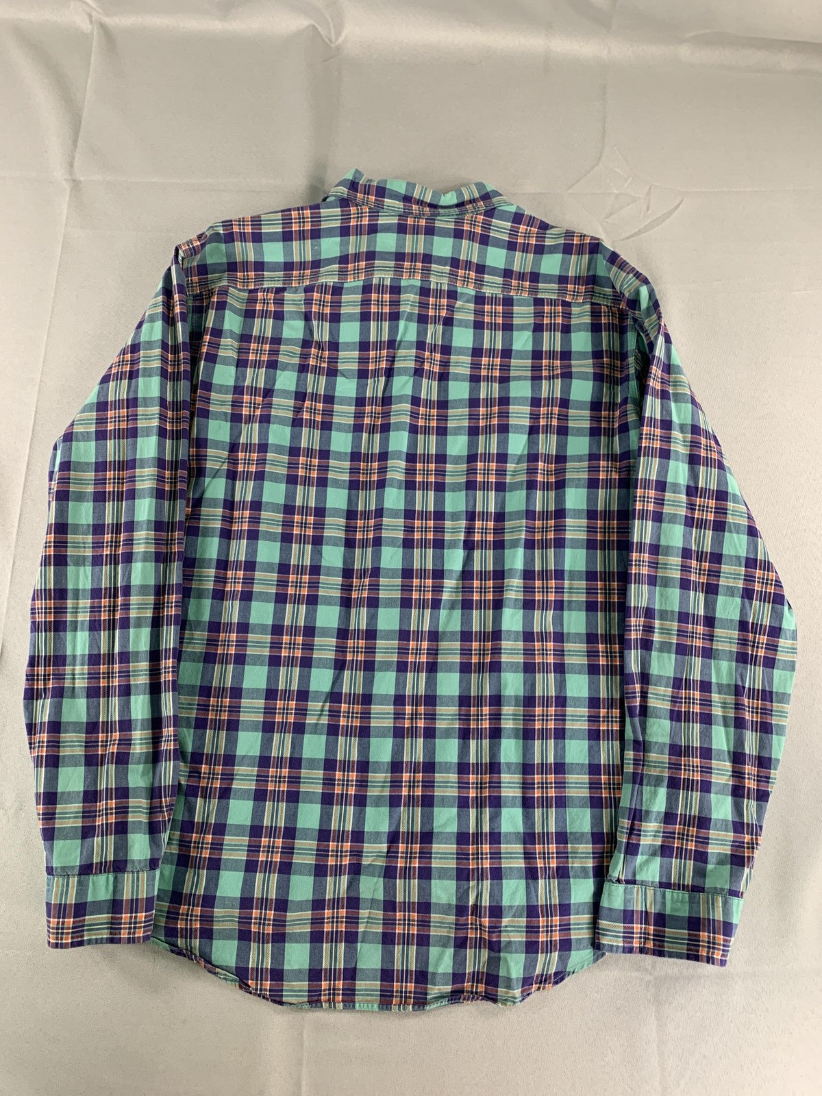 Polo Ralph Lauren Shirt Mens XL Green Blue Plaid Long Sleeve Button Down Casual