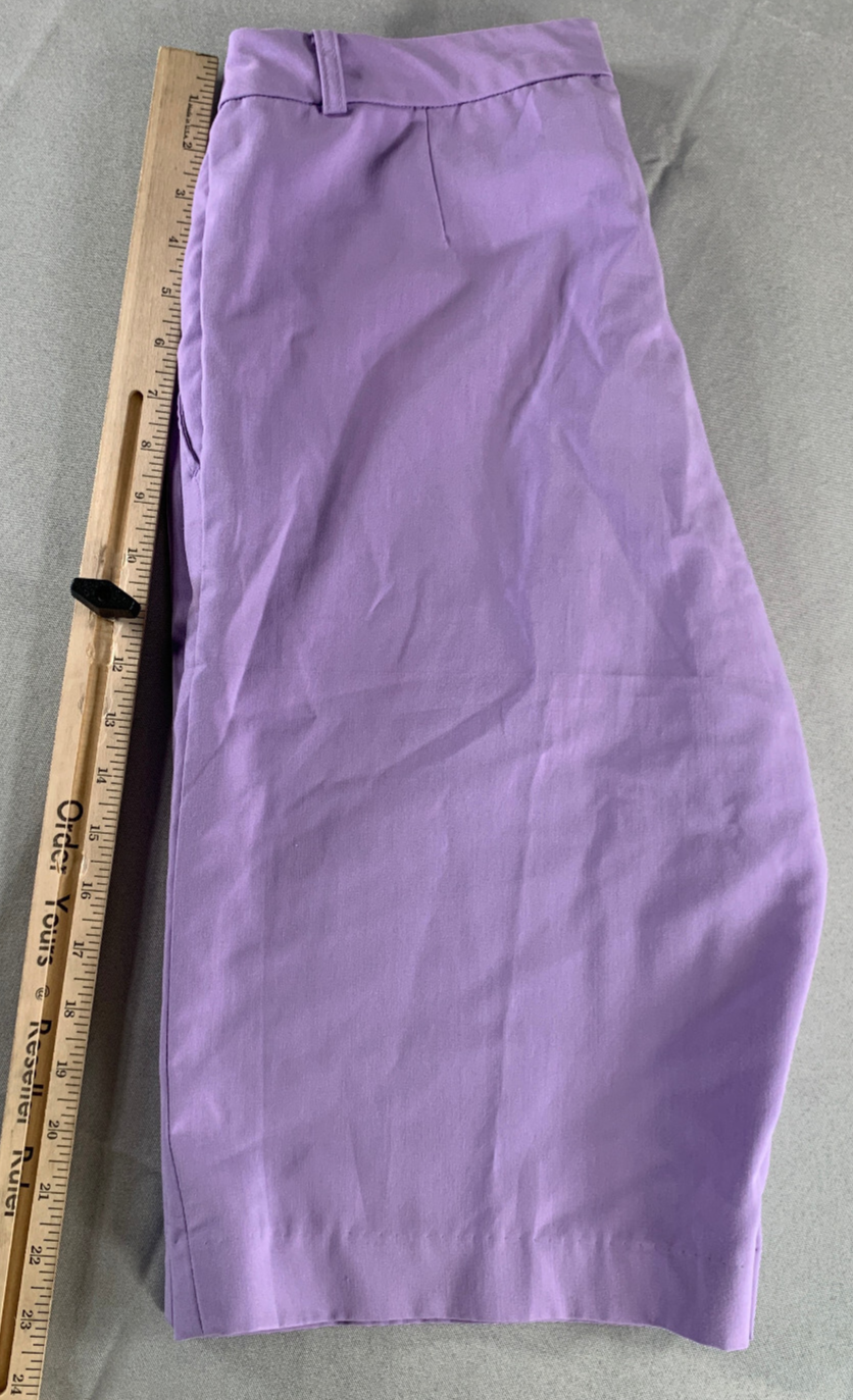 Monterey Club Violet Golf Shorts Women 12 Stretch Bermuda Flat Front Lightweight