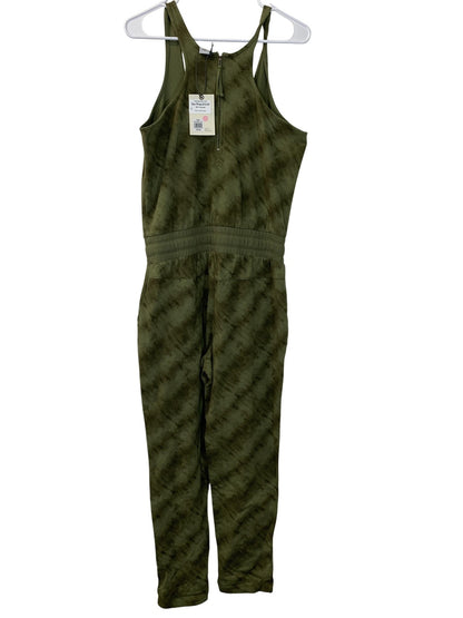 Alpine Design Jumpsuit Womens Small Olive Ranger Tie Dye Sleeveless Button Zip