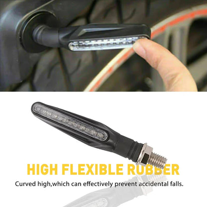6x LED Turn Signal Lights Universal Amber Blinker Indicators Waterproof Moto