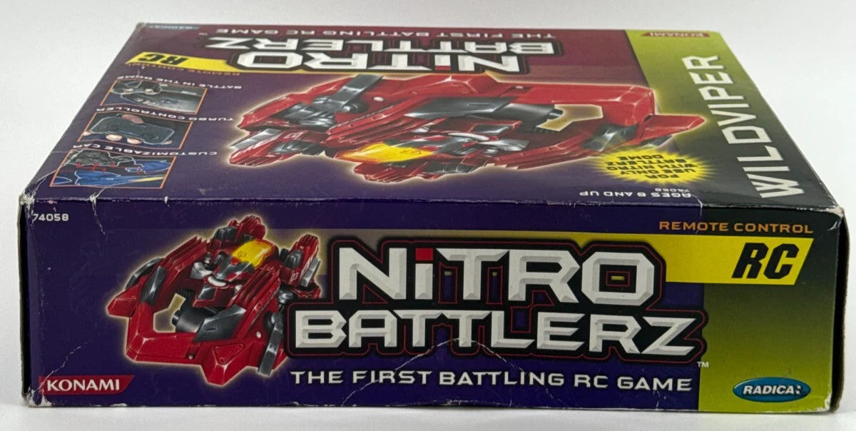 Nitro Battlerz Wild Viper RC Turbo Car Set Konami 2003 Radica Remote Battle Race