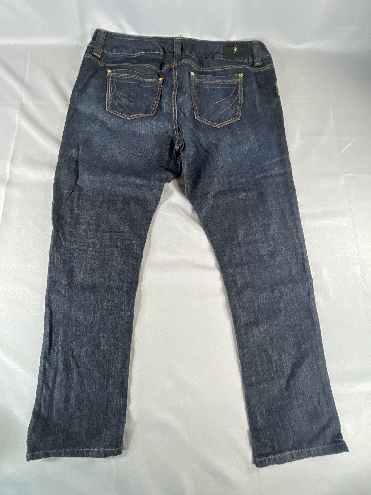 Freestyle Revolution Jeans Womens 22 Blue Bowie Sand Stretch Denim Straight Leg