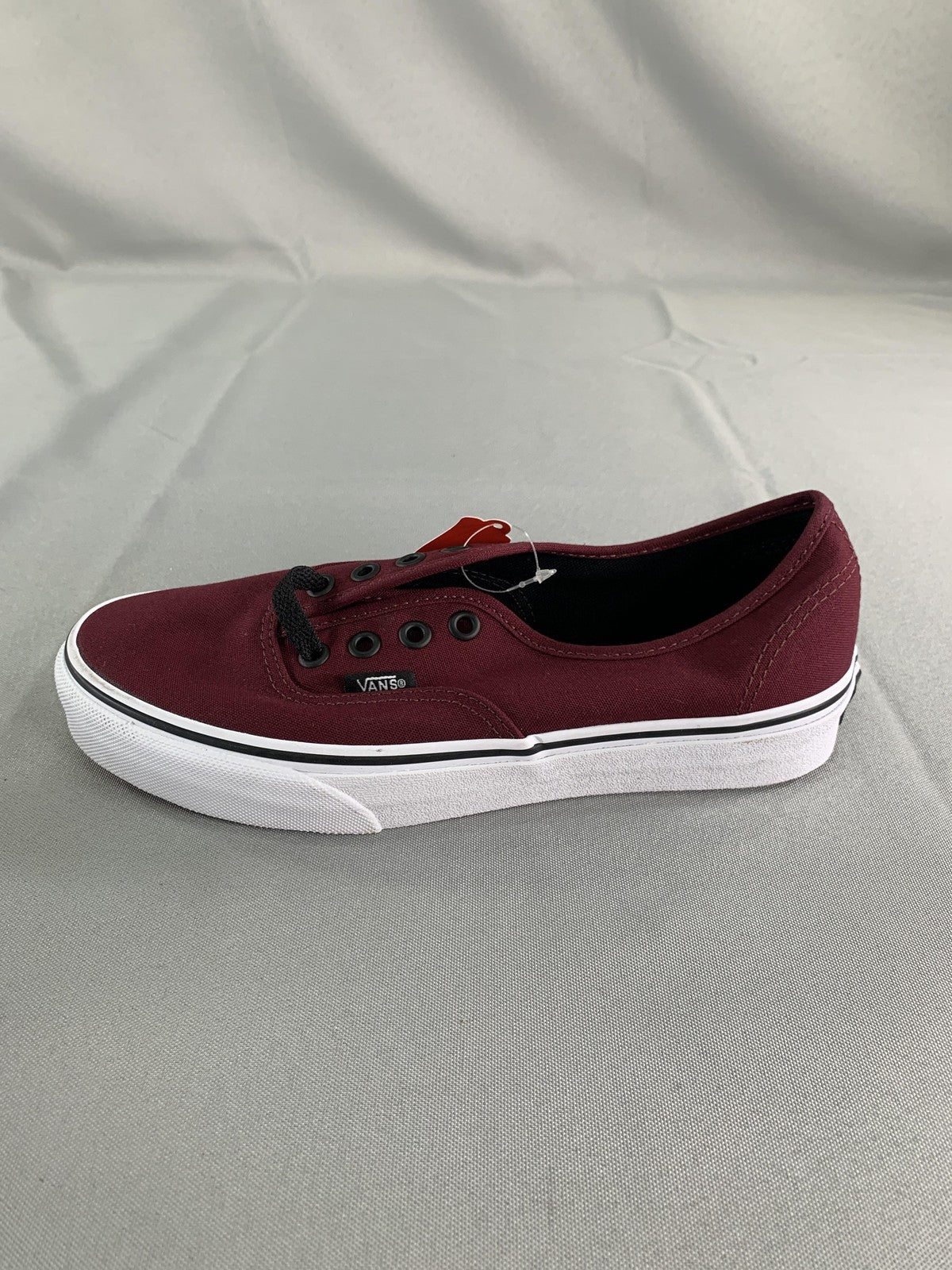 Vans Authentic Shoes Mens Size 6 Port Royale Black Low Top Canvas Womens 7.5