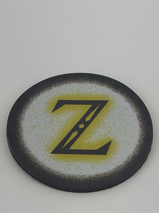Zelda Z Symbol Rubber Drink Coaster Nintendo Gaming Decor Apparel Clothing New